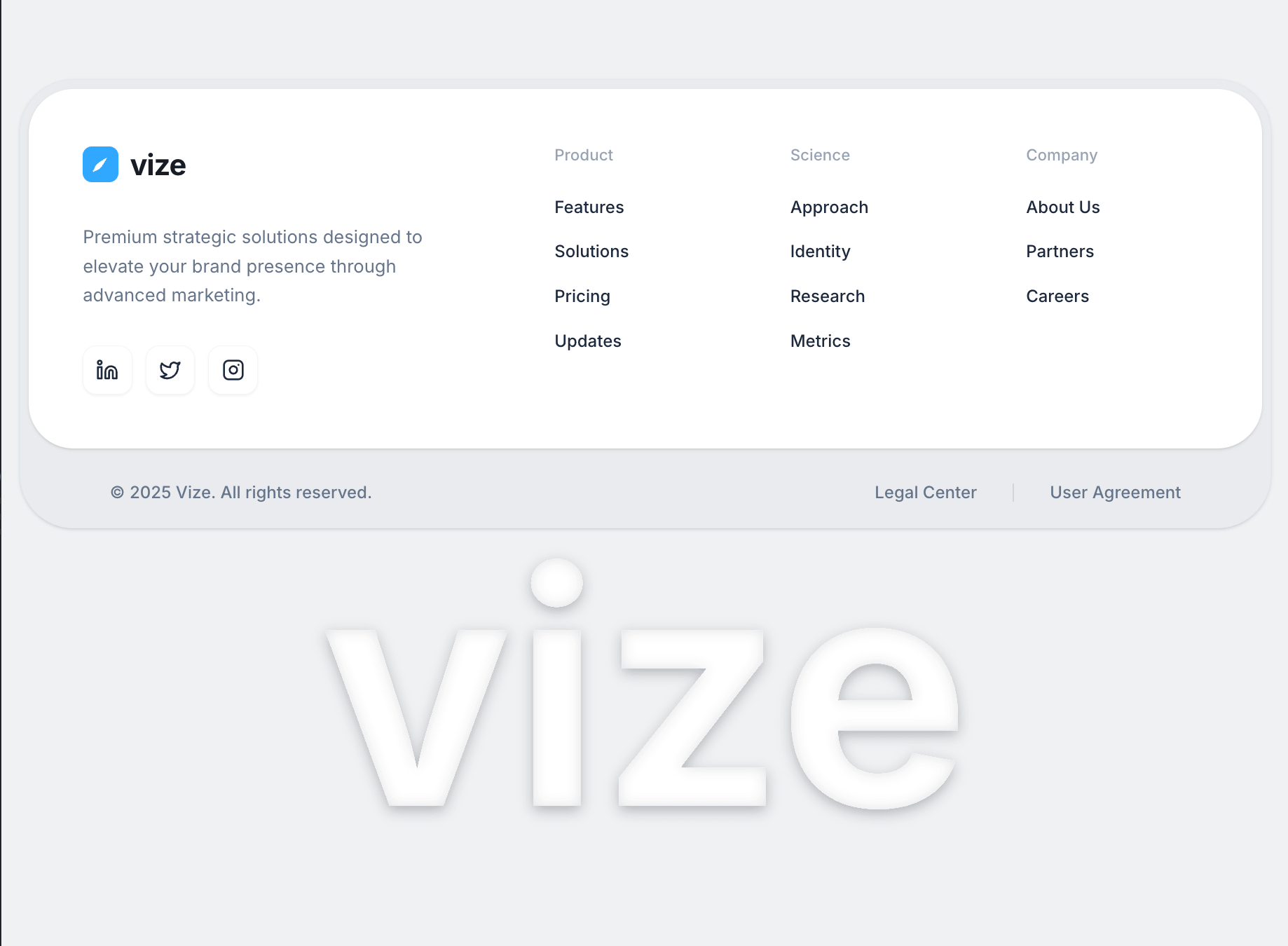 Vize Footer